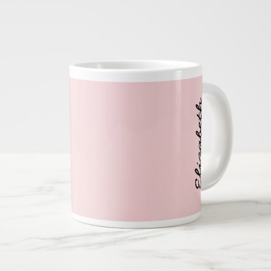 Grande Tasse Couleur solide rose pâle (Devant droit)