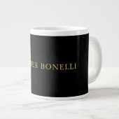 Grande Tasse Couleurs d'or noir professionnel tendance moderne  (Devant droit)
