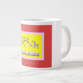 Grande Tasse Couleurs thématiques d'accueil argent rouge jaune  (Devant droit)