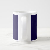 Grande Tasse Couleurs violettes profondes modernes | Nom et mon (Dos)