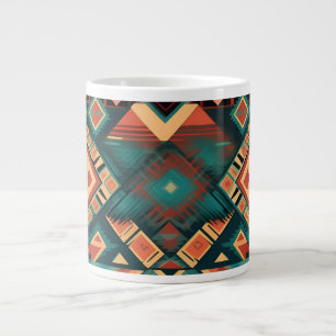 Grande Tasse Coupe Aztec Design Café