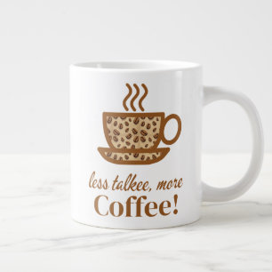 Grande Tasse Coupe de café avec un message de réveil ludique