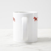 Grande Tasse Coupe de Chine de cheval de carver de bois (Dos)