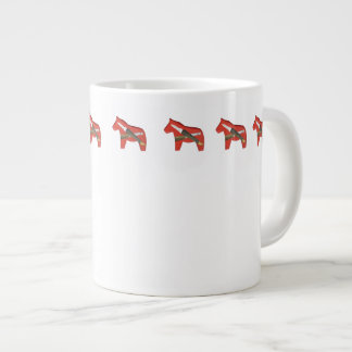 Grande Tasse Coupe de Chine de cheval de carver de bois