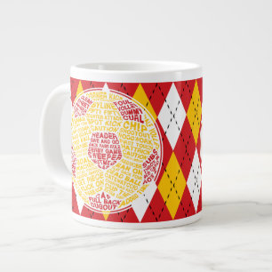 Grande Tasse Coupe du monde de football de typographie
