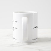 Grande Tasse Coupe du White Lab "Urinalysis" (Dos)