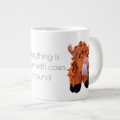 Grande Tasse Coupe Jumbo de vache Highland (Devant droit)