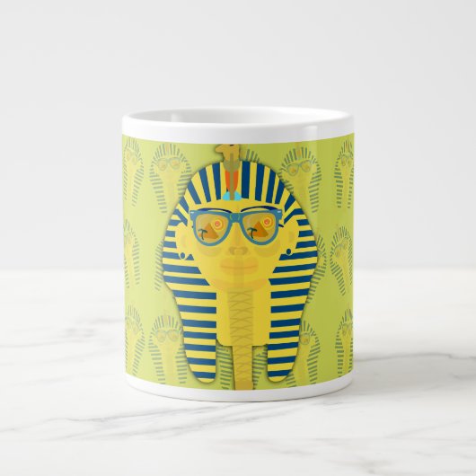 Grande Tasse Coupe King Vert avec lunettes de soleil (Devant)