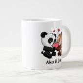 Grande Tasse Couple animal mignon (Devant droit)