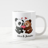 Grande Tasse Couple animal mignon (Droite)