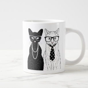 Grande Tasse Couple de chat