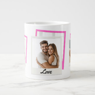 Grande Tasse Couple mignon 'Amour' 3 Collage photo