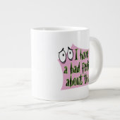 Grande Tasse Courage du chien lâché | J'ai un mauvais sentiment (Devant droit)