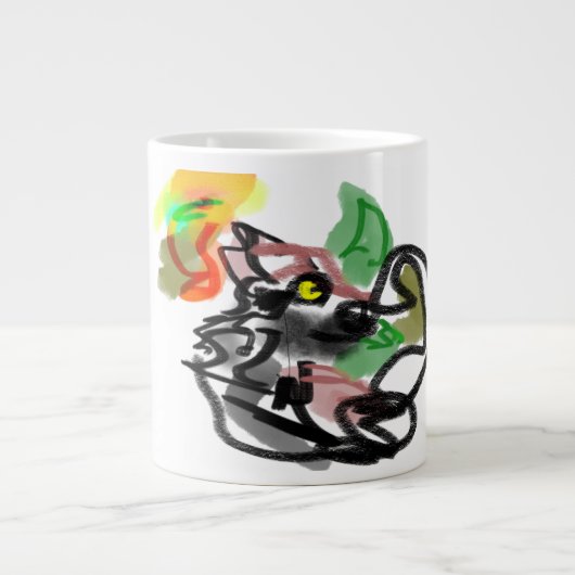 Grande Tasse Coureur d'automne loup  (Devant)