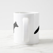 Grande Tasse Courir des silhouettes Fox (Dos)