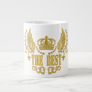 Grande Tasse Couronne aux Ailes d'Or Les Meilleurs