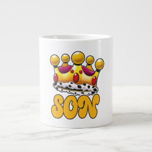 Grande Tasse Couronne de roi de fils