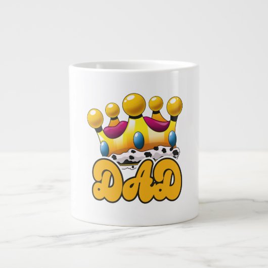 Grande Tasse Couronne de rois papa (Devant)