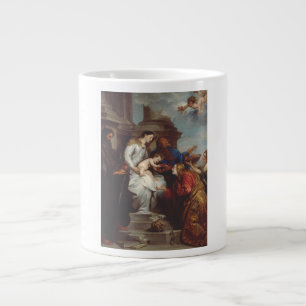 Grande Tasse Couronnement de sainte Rosalie par Antoine van Dyc