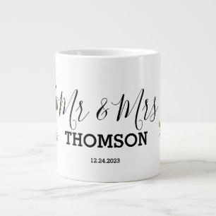 Grande Tasse Coussin de jet Famille Cônes de pin et baies d'hiv