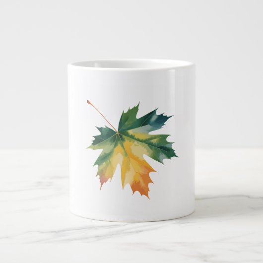Grande Tasse Coussin jetable personnalisable feuille d'érable a (Devant)