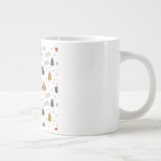 Grande Tasse Cozy Winter Vibes 2026 - Cute Puppy and Kitten Chr (Droite)