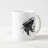 Grande Tasse Crabe d'Hermite en noir (Devant droit)
