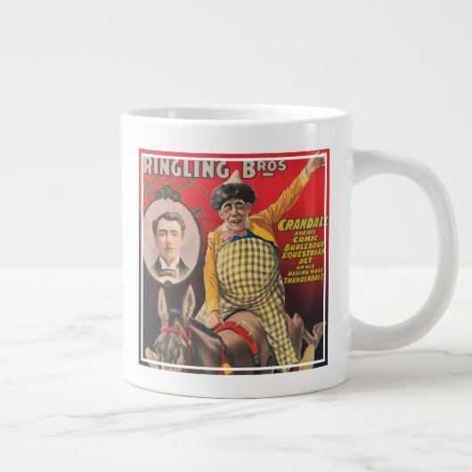 Grande Tasse Crandall Le Clown En Train D'Interpréter Sa Mule (Droite)