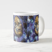 Grande Tasse crâne doré groovy (Devant droit)