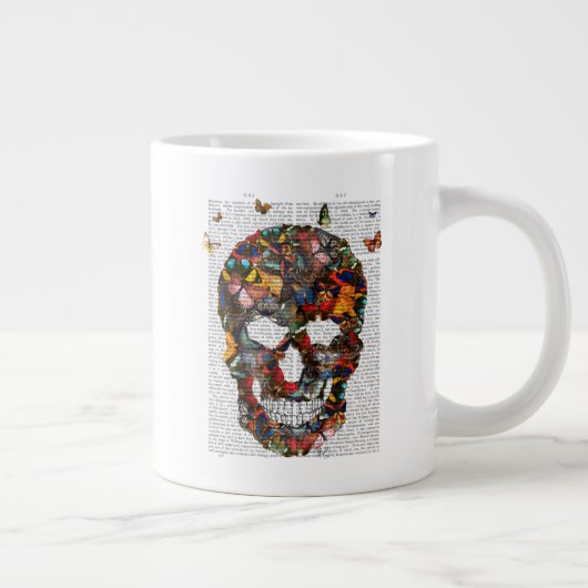 Grande Tasse Crâne papillon (Droite)