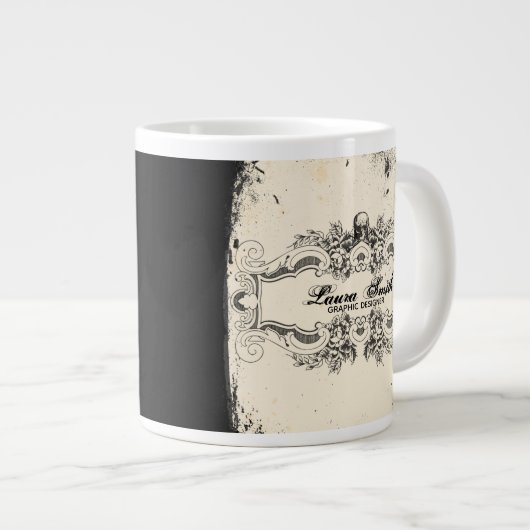 Grande Tasse Crâne victorien (Devant droit)