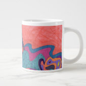 Grande Tasse Crashers de lune, art abstrait (Droite)