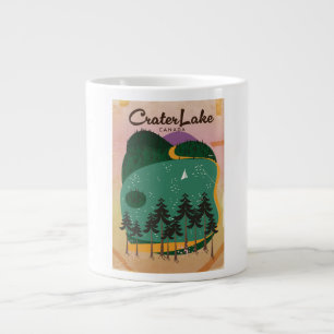 Grande Tasse Crater lake Canada Affiche de voyage
