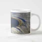 Grande Tasse Cratère aérienne Pingualuit, Québec, Canada. (Droite)