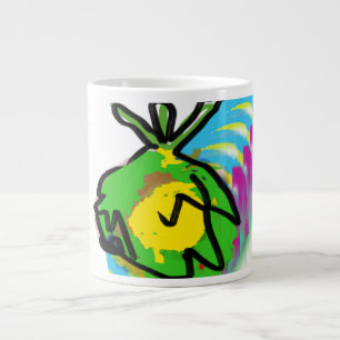 Grande Tasse Cravate d'ananas sèche