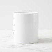 Grande Tasse Cravate Mariage noir Groomsmen personnalisé (Devant)