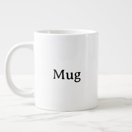 Grande Tasse Create Your Own Simple Custom Jumbo (Gauche)