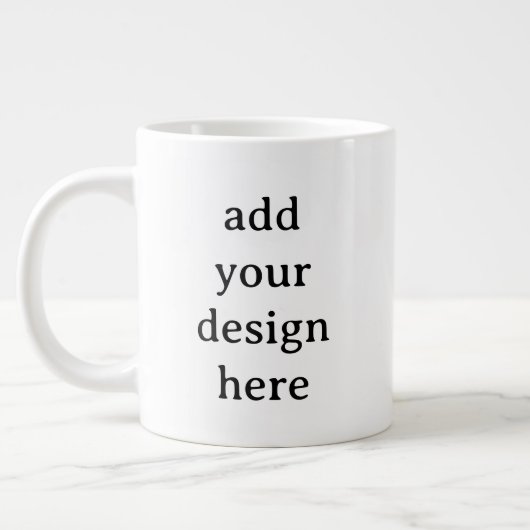 Grande Tasse Create Your Own Simple Custom Jumbo (Gauche)