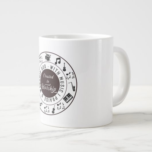 Grande Tasse Created to Worship  (Devant droit)