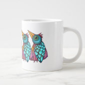 Grande Tasse Création d'oiseaux (Droite)