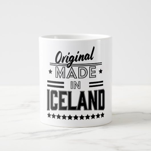 Grande Tasse Créé original en Islande (Devant)