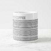 Grande Tasse Créez votre propre message long caché 148BW (Devant)
