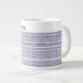 Grande Tasse Créez votre propre message long caché 148BW (Devant droit)
