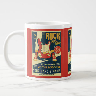 Grande Tasse Créez votre propre musique de jumbo Retro Rock Mus