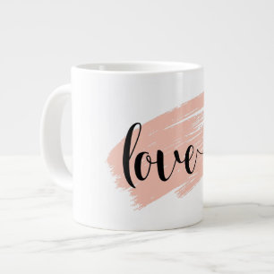 Grande Tasse Créez votre propre Pink Black Valentine's Day