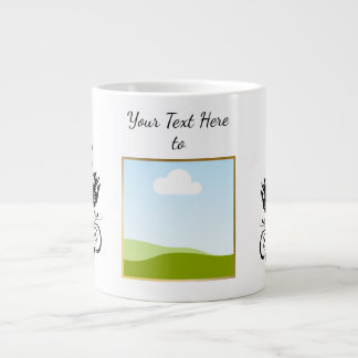 Grande Tasse Créez votre propre texte de modèle personnalisé