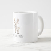 Grande Tasse Crème biologique Tan Reinder Noël (Devant droit)