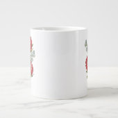 Grande Tasse Crimson Protea Bouquet Watercolor (Devant)