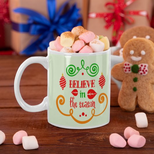 Grande Tasse Croire en la saison Citation Noël