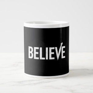 Grande Tasse CROIRE Typographie Gras Design Motivationnel